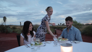 dining experience under the outback sky